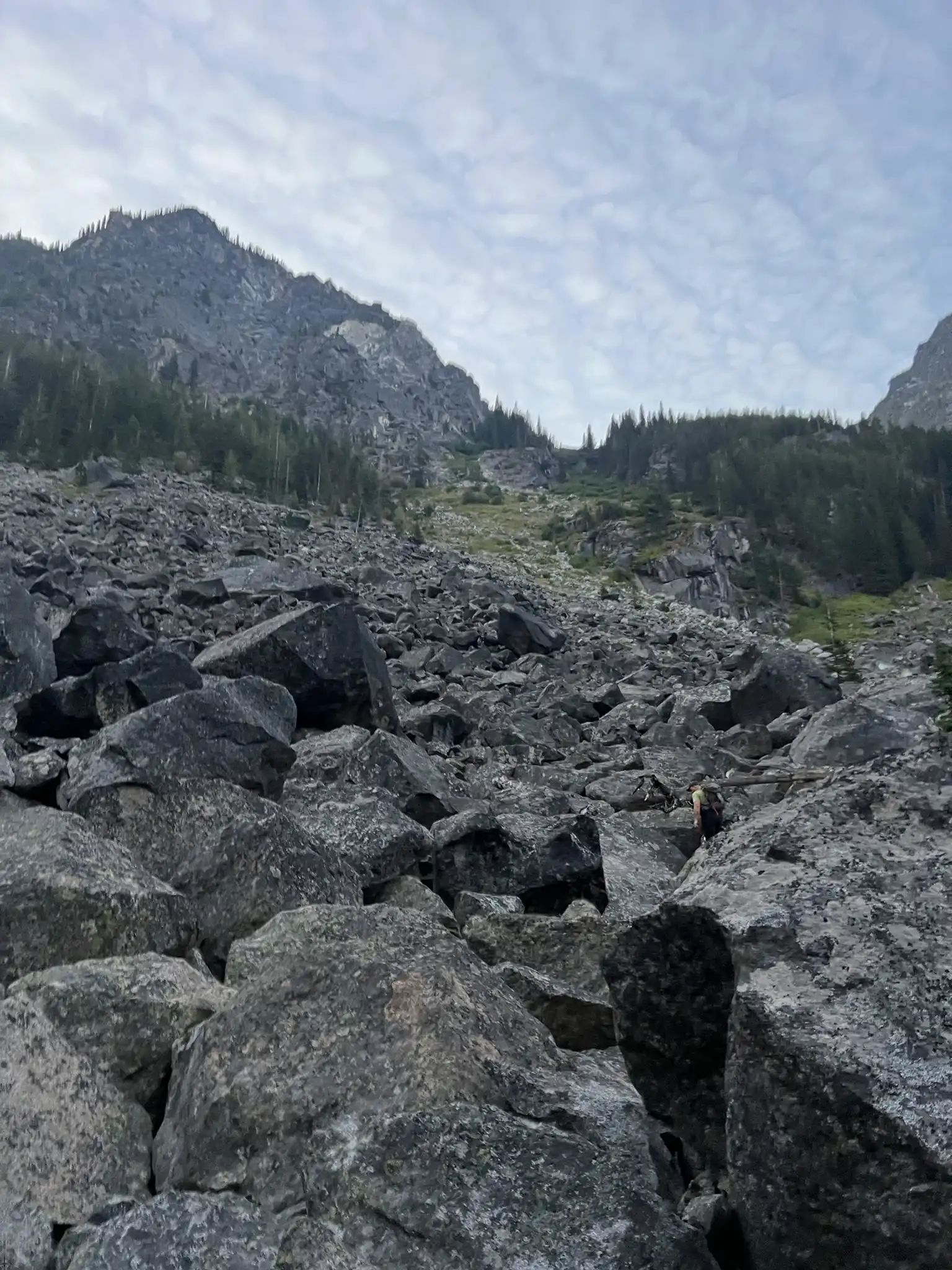 1st 800ft boulder field
