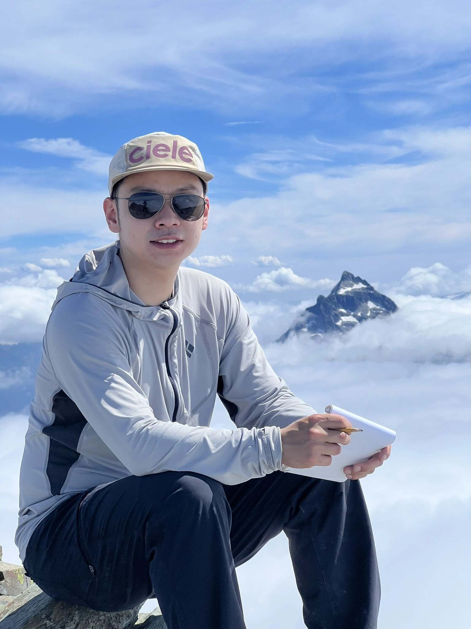 Me with summit register