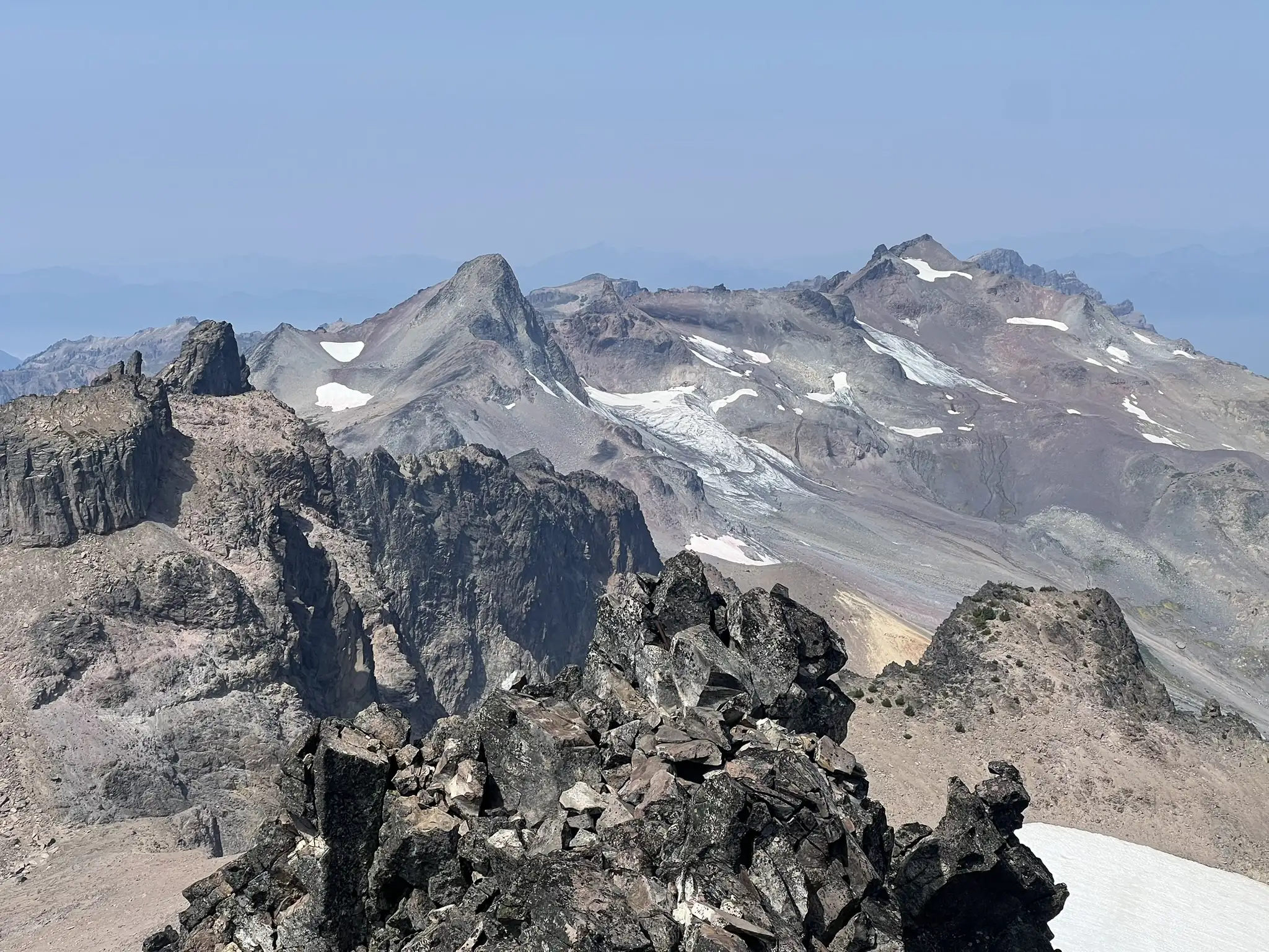 Looking north toward Ives Peak and Old Snowy Mountain
